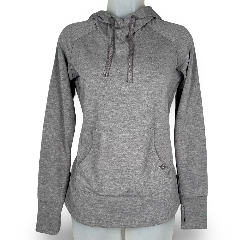 Free Fly Bamboo Fleece Hoodie Women's XS Gray Coastal Soft Cozy Quiet Luxury